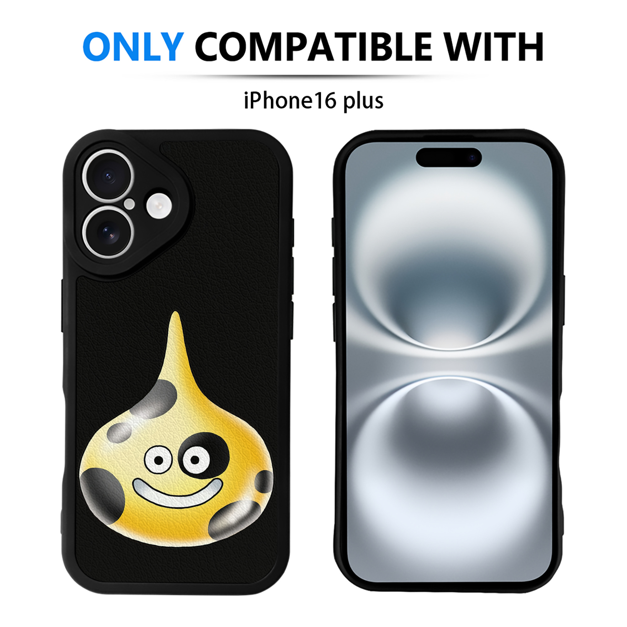 （画像用） ドラゴンクエスト Doragon Kuesuto Dragon Quest 【iPhone 16シリーズ対応】シリコンスマホケース（レザー調） 材質：シリコン